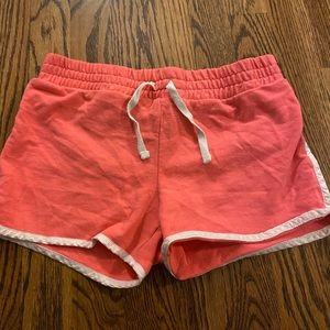 Girls hot pink shorts.